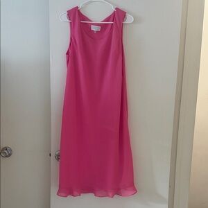 Sleeveless Pink Shift Dress